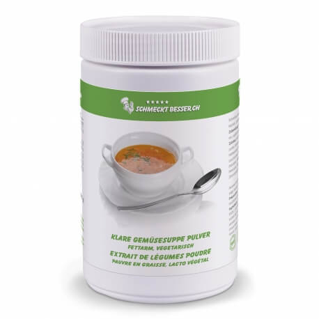 Klare Suppe Pulver, fettarm m. Meersalz, 800g