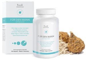 KINDERWUNSCH KAPSELN FÜR DEN MANN SELEN TRÄGT ZU EINER NORMALEN SPERMIENPRODUKTION BEI 30 Tage Versorgung  Inhalt: 150 Kapseln | Füllmenge: 130.30g.